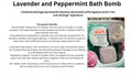 Lavender and Peppermint Bath Bomb