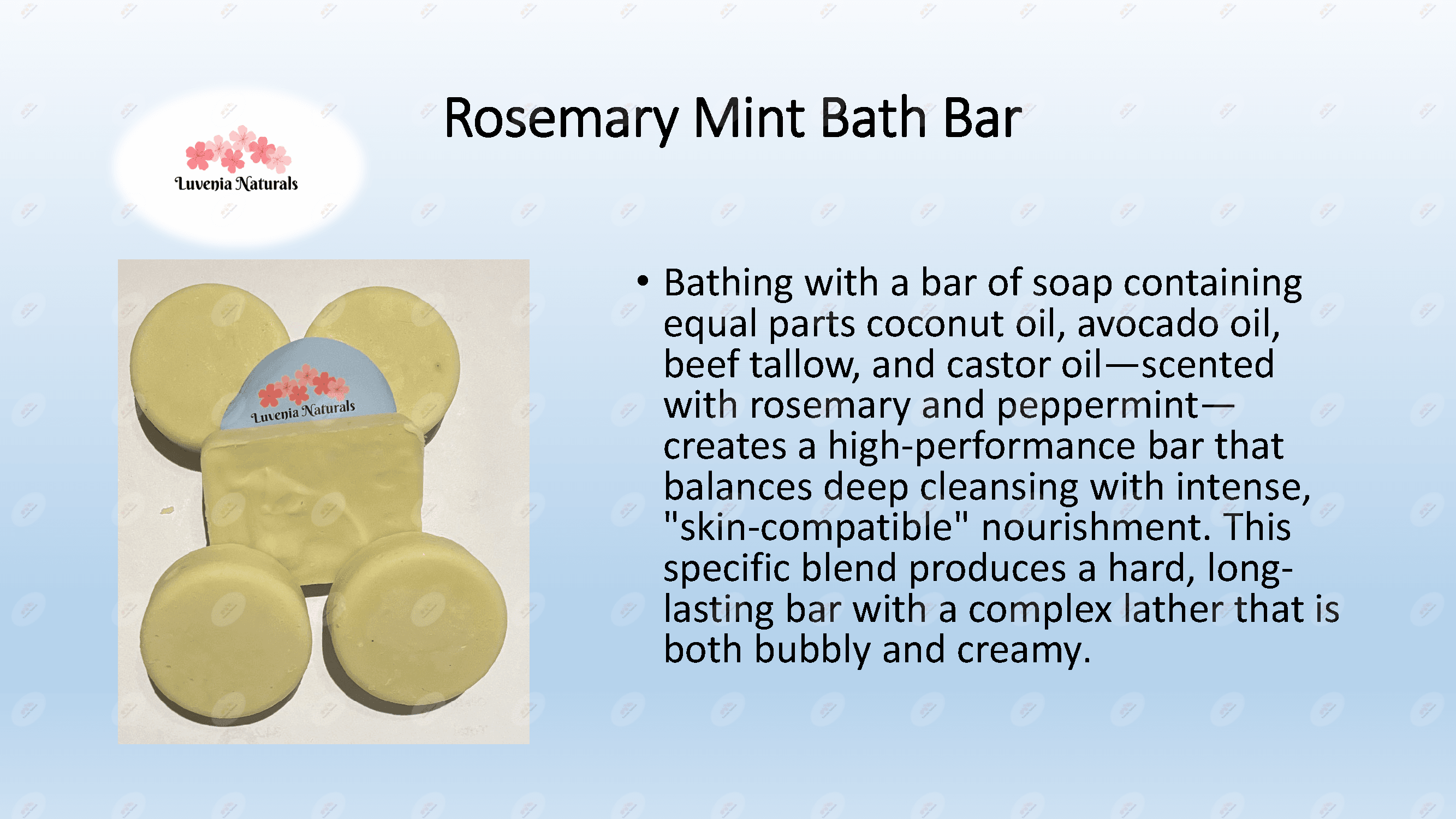 Rosemary Mint Bath Bar